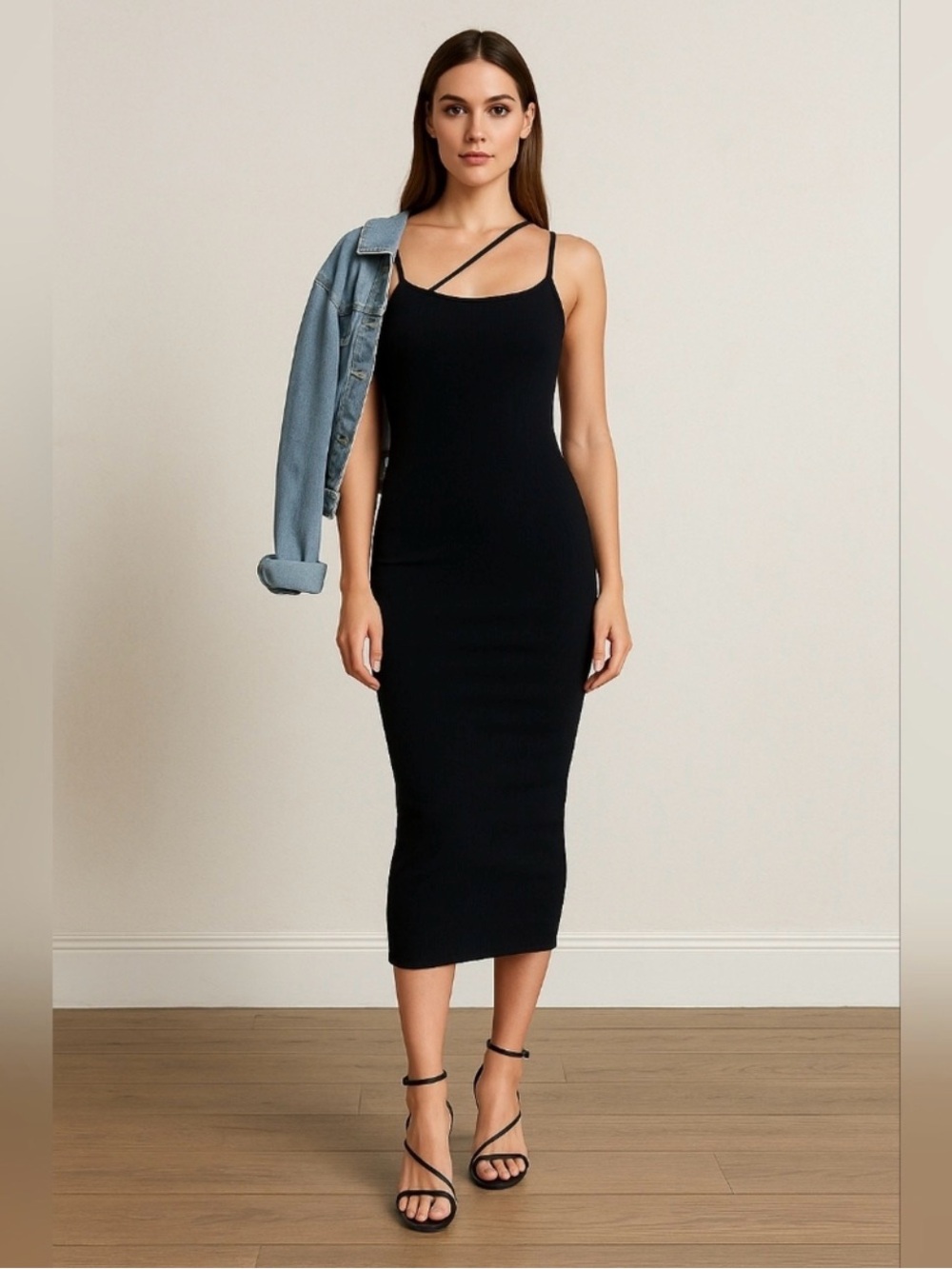 Elodie Ribbed Midi Dress